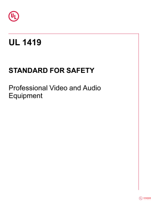 UL 1419 PDF UL 1419 PDF